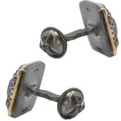 Armenta Lapis Lazuli with Diamond Cufflinks