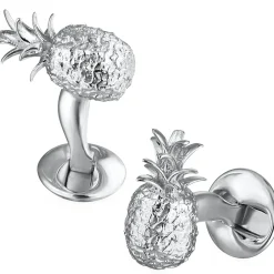 Fils Unique Las Piñas in Silver Cufflinks