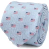 Cufflinks, Inc. Light Blue American Flag Men's Tie