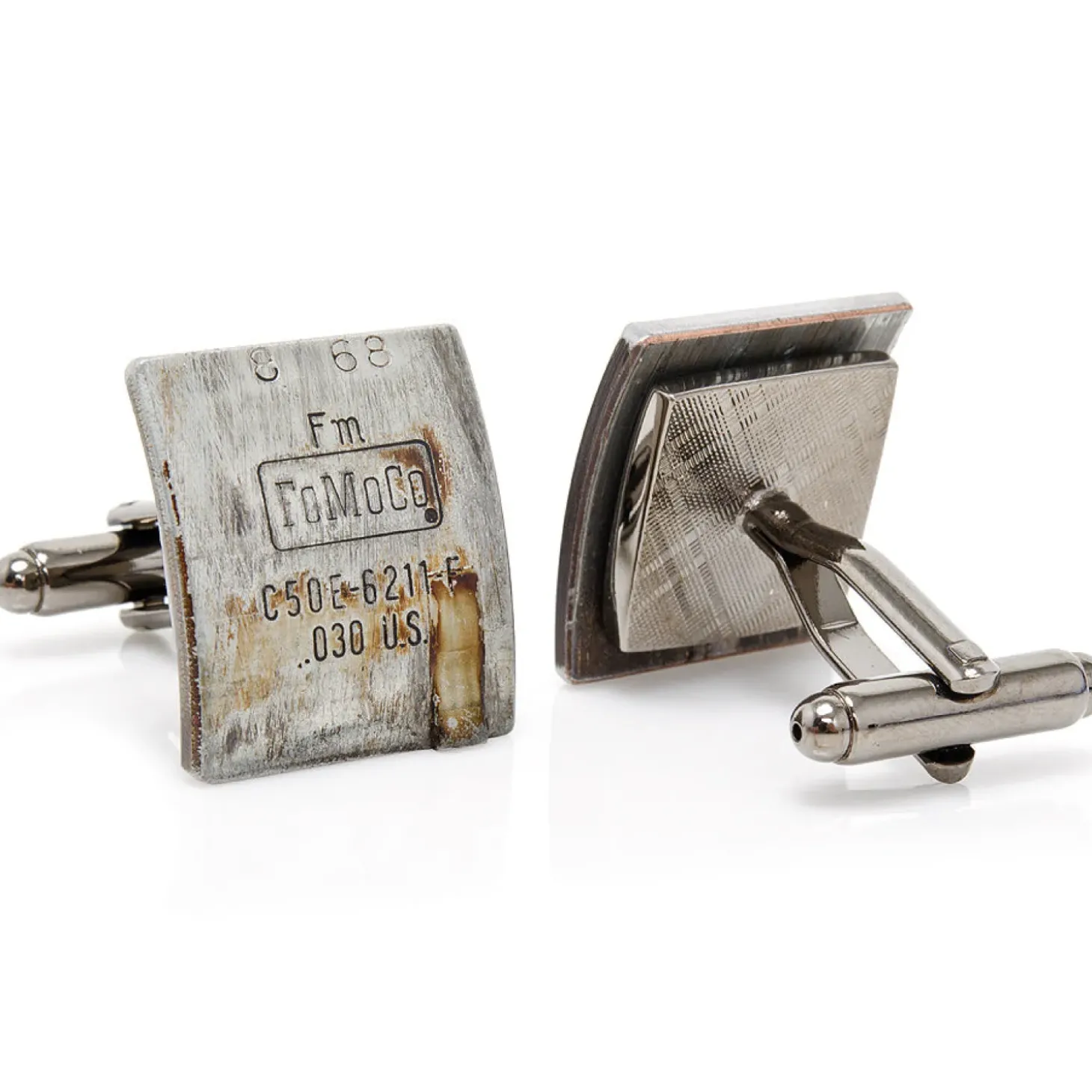 Steven Shaver Design Limited Edition Vintage Ford Mustang Car Bearing Cufflinks