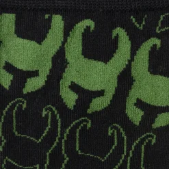 Marvel Loki Pattern Green/Black Socks