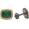 Armenta Malachite with Diamond Cufflinks