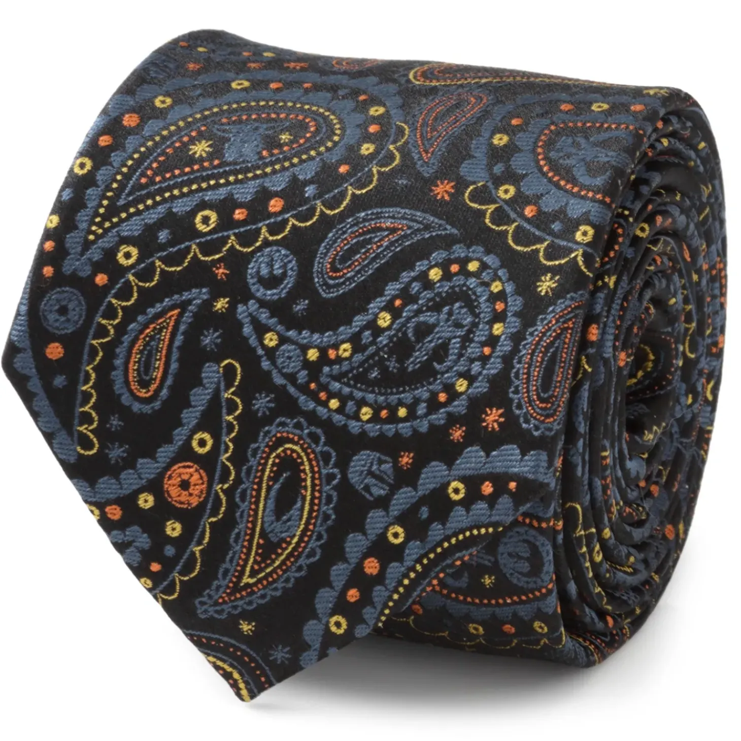 Star Wars Mandalorian Black Paisley Men's Tie