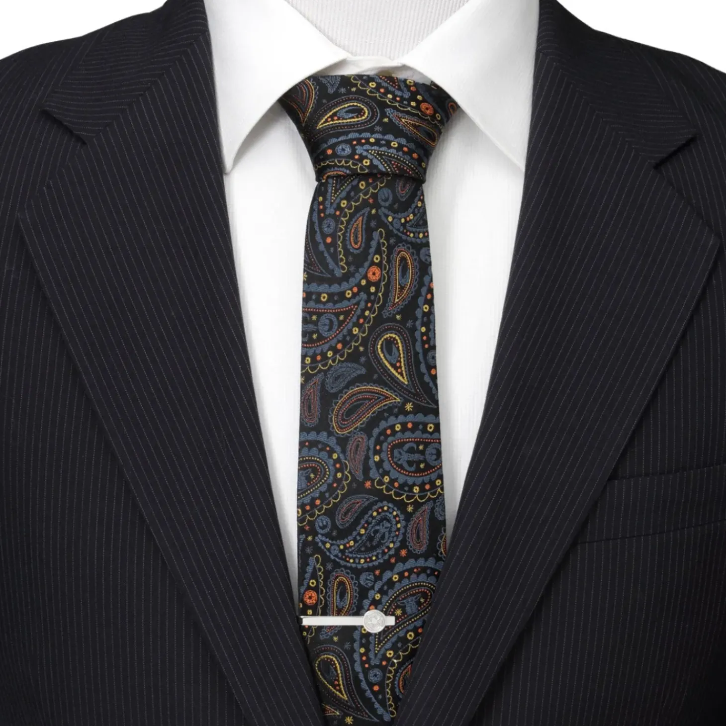 Star Wars Mandalorian Black Paisley Men's Tie