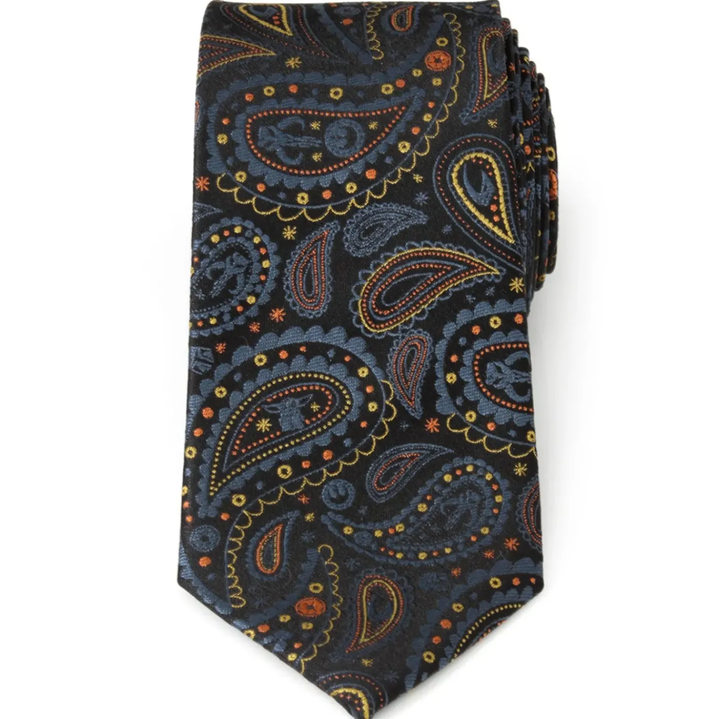 Star Wars Mandalorian Black Paisley Men's Tie
