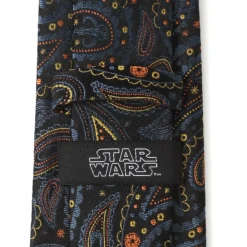 Star Wars Mandalorian Black Paisley Men's Tie