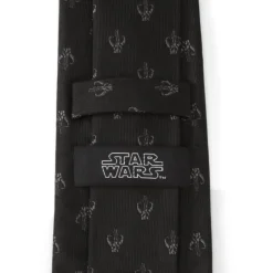 Star Wars Mandalorian Black Silk Men's Tie
