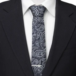 Star Wars Mandalorian Blue Paisley Men's Tie