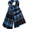 Star Wars Mandalorian Blue Tartan Scarf
