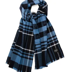 Star Wars Mandalorian Blue Tartan Scarf