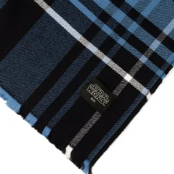 Star Wars Mandalorian Blue Tartan Scarf