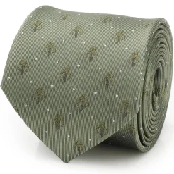 Star Wars Mandalorian Dot Sage Green Men's Tie
