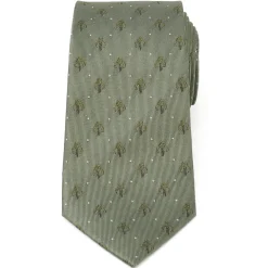 Star Wars Mandalorian Dot Sage Green Men's Tie