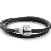Star Wars Mandalorian Helmet Double Wrap Stainless Steel Bracelet