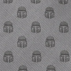 Star Wars Mandalorian Helmet Gray Men's Tie