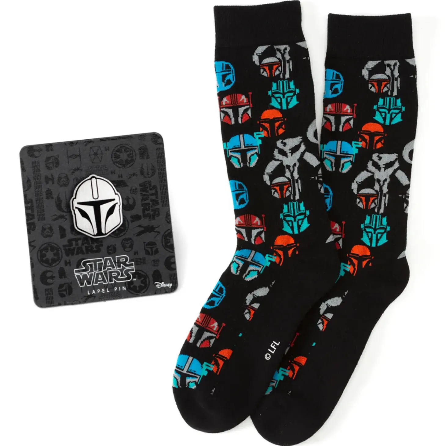 Star Wars Mandalorian Helmet Multicolored Black Gift Set