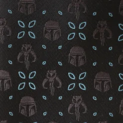 Star Wars Mandalorian Motif Black Men's Tie