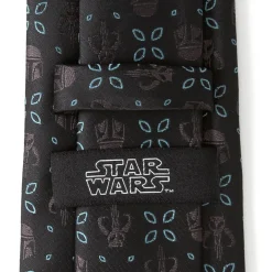 Star Wars Mandalorian Motif Black Men's Tie