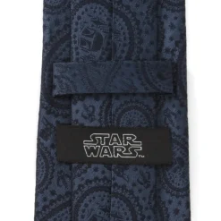 Star Wars Mandalorian The Child Paisley Navy Tie