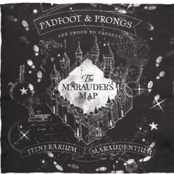 Harry Potter Marauder's Map Pocket Square