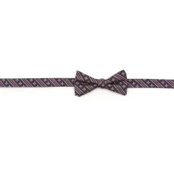 Cufflinks, Inc. Mardi Gras Stripe Bow Tie