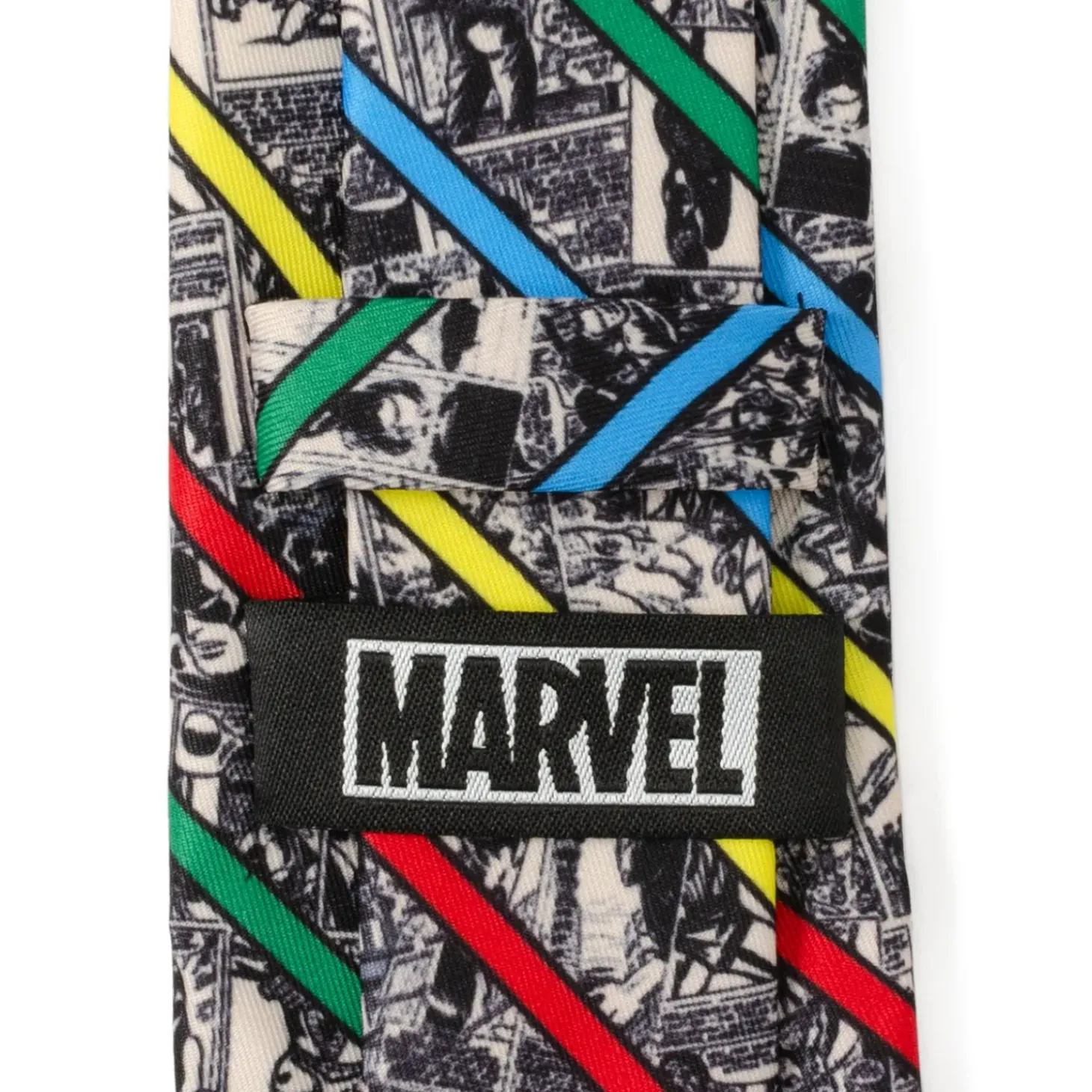 Marvel Comic Stripe Tan Men's Tie