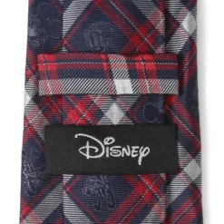 Disney Mickey and Friends Navy Plaid Men's Tie