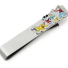 Disney Mickey And Friends Printed Silver Tie Bar