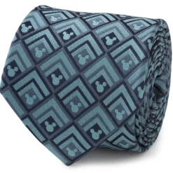 Disney Mickey Diamond Teal Men's Tie