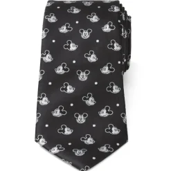 Disney Mickey Dot Black Men's Tie