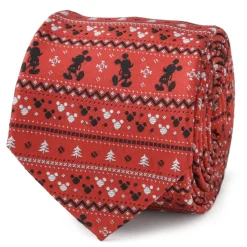 Disney Mickey Fair Isle Red Men's Tie