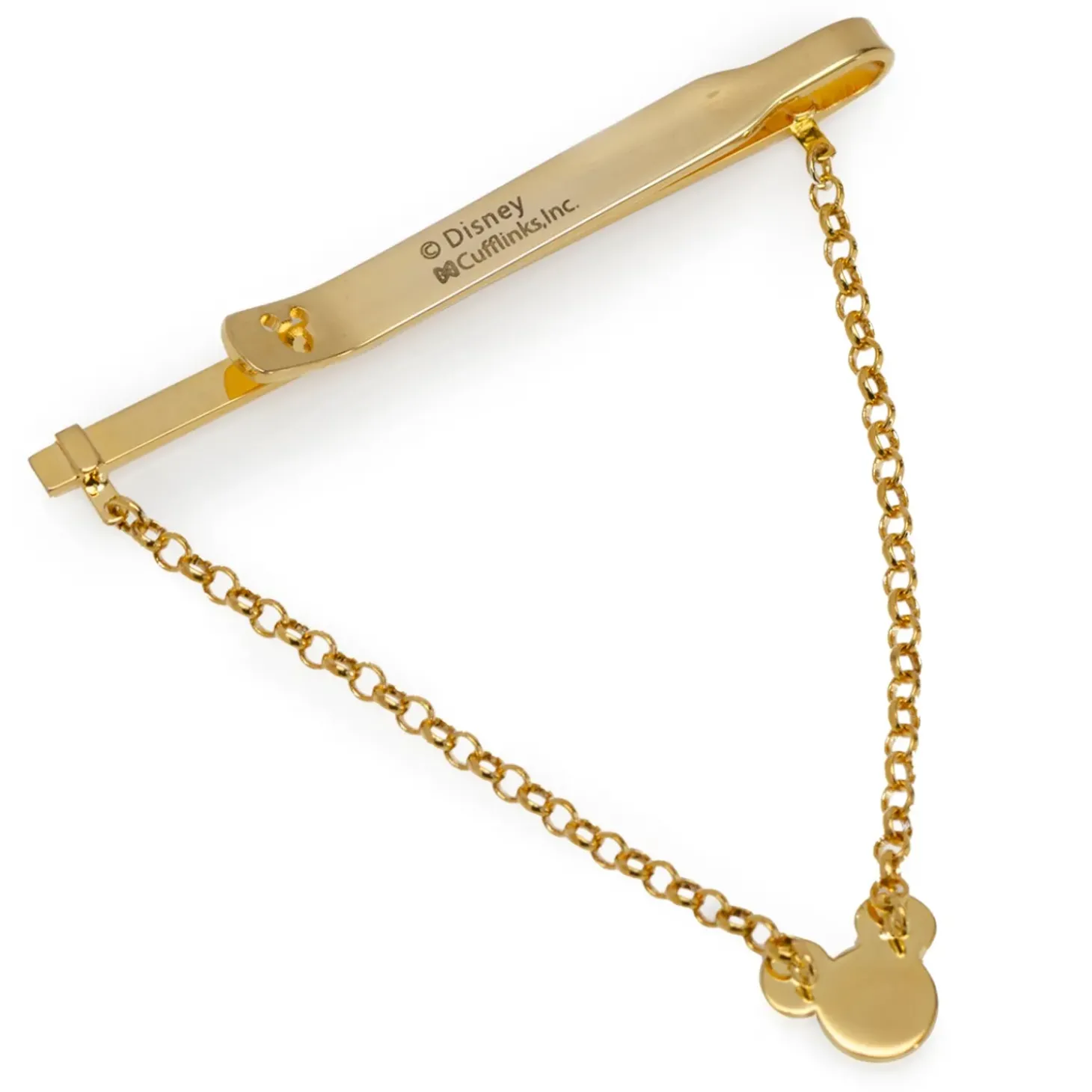 Disney Mickey Gold Crystal Chain Tie Bar