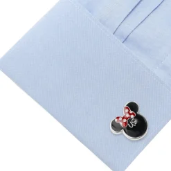 Disney Mickey Minnie "I Love Us" Cufflinks