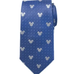 Disney Mickey Mouse Blue Pin Dot Men's Tie