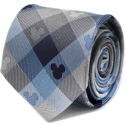Disney Mickey Mouse Blue Plaid Mens Tie