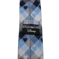 Disney Mickey Mouse Blue Plaid Mens Tie