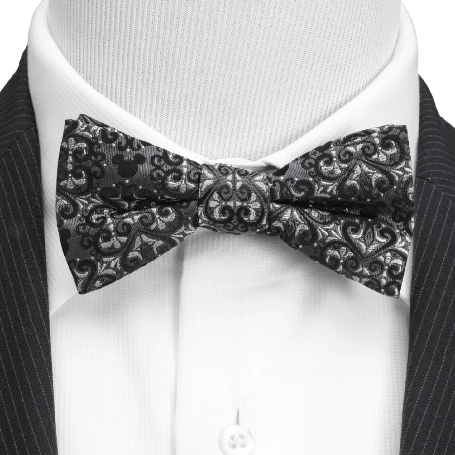 Disney Mickey Mouse Damask Tile Bow Tie