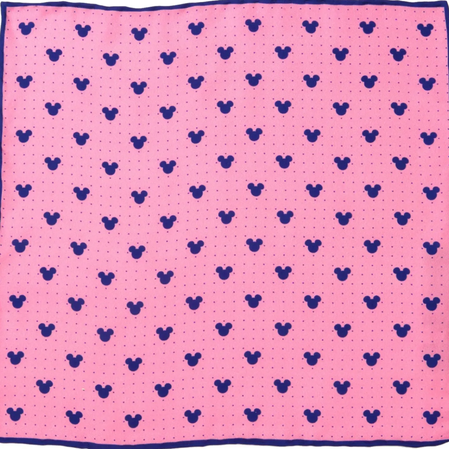 Disney Mickey Mouse Dot Pink Pocket Square