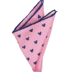 Disney Mickey Mouse Dot Pink Pocket Square
