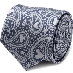 Disney Mickey Mouse Gray Paisley Mens Tie