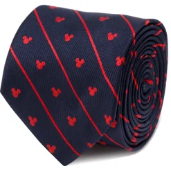 Disney Mickey Mouse Navy Pinstripe Tie