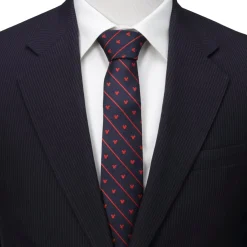 Disney Mickey Mouse Navy Pinstripe Tie