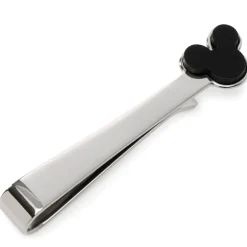Disney Mickey Mouse Onyx Stainless Steel Tie Bar