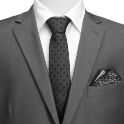 Disney Mickey Mouse Pattern Black Men's Tie
