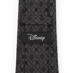 Disney Mickey Mouse Pattern Black Men's Tie