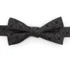 Disney Mickey Mouse Pattern Black Bow Tie