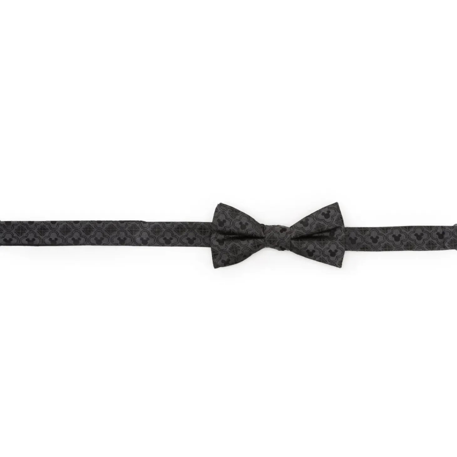 Disney Mickey Mouse Pattern Black Bow Tie