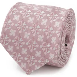 Disney Mickey Mouse Silhouette Blossom Pink Men's Tie