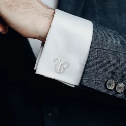 Disney Mickey Mouse Silhouette Cutout Cufflinks