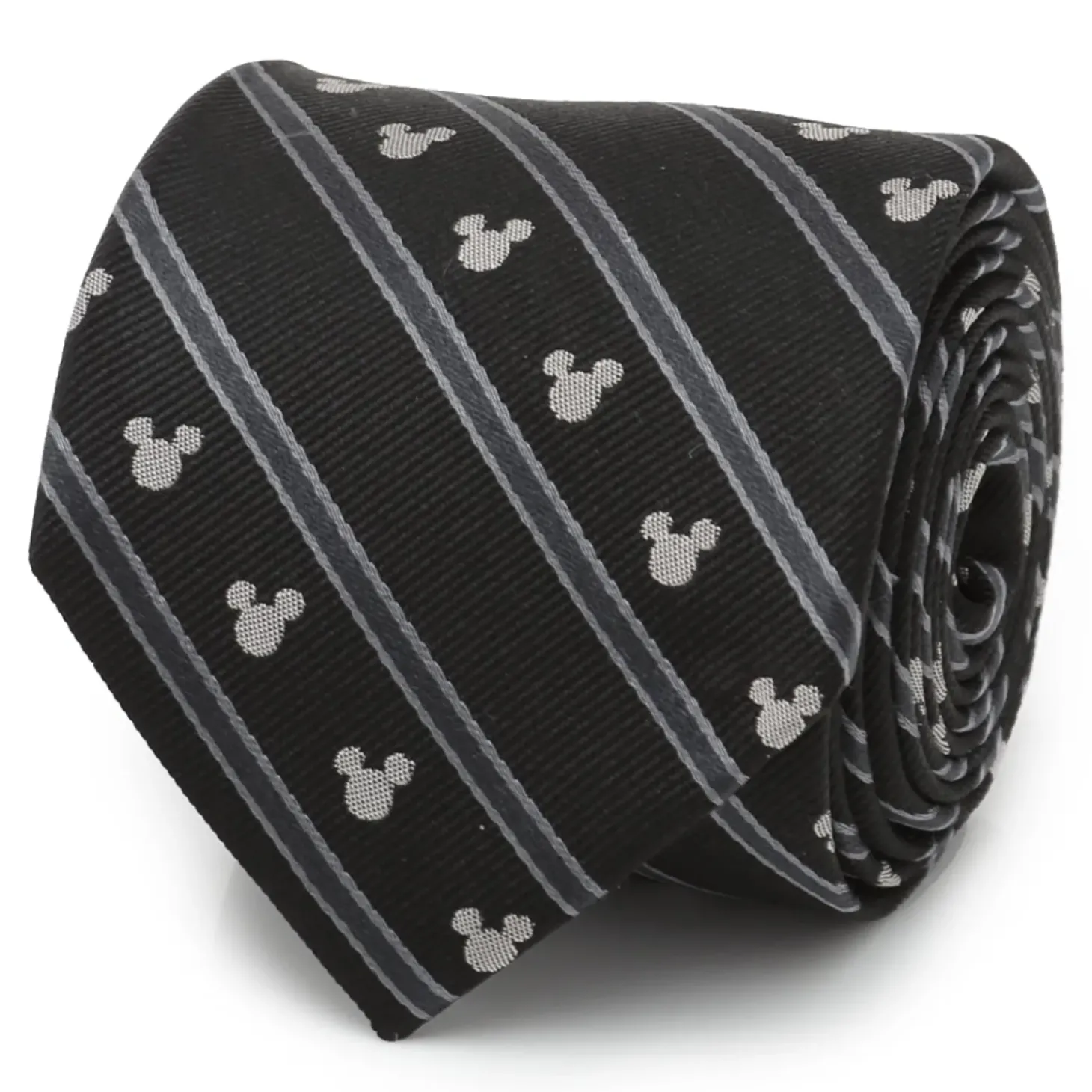 Disney Mickey Mouse Stripe Black Men's Tie